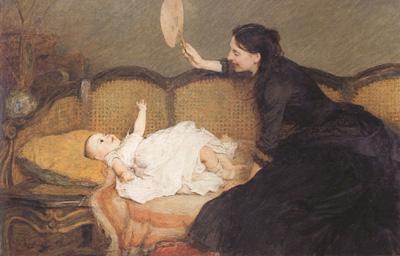 Alma-Tadema, Sir Lawrence William Quiller Orchardson,Master Baby (mk23) oil painting image